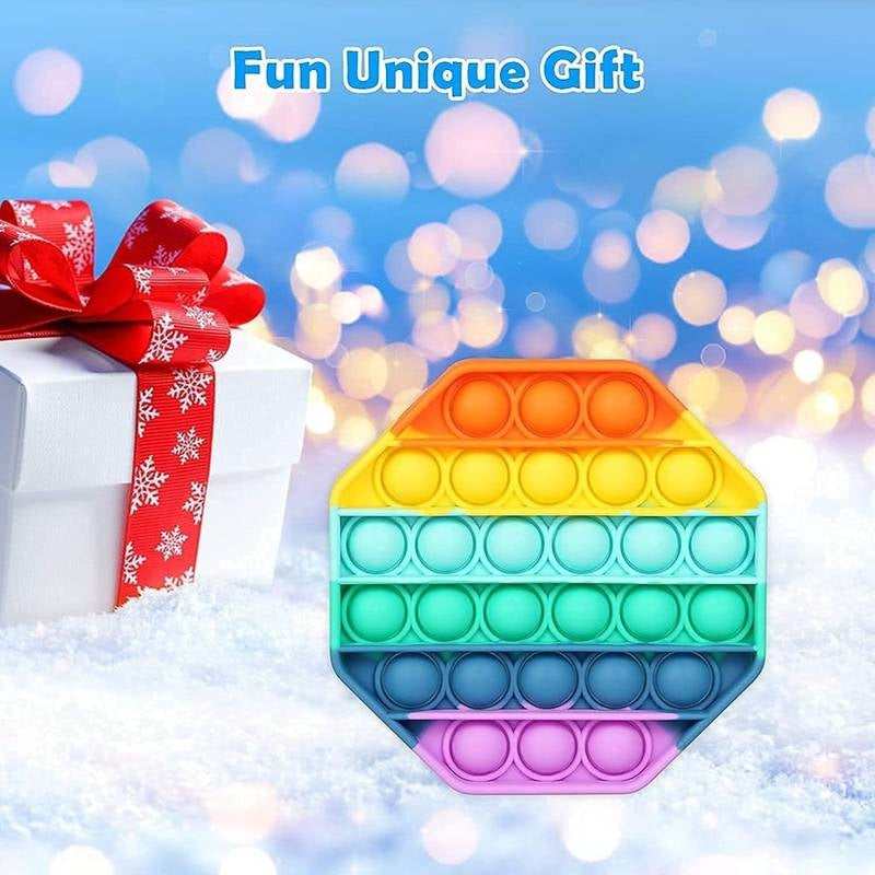 Octagon Fidget Pop it Rainbow Toy