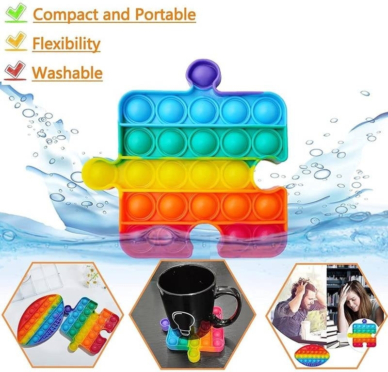 Puzzle Fidget Pop it Rainbow Toy