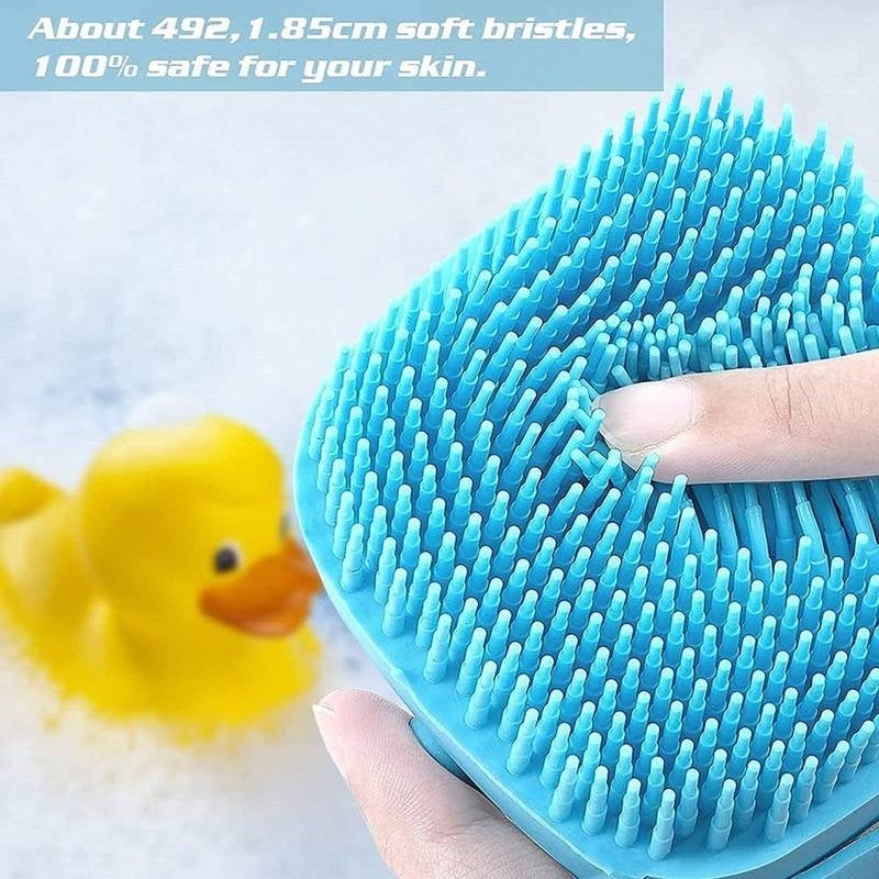 Silicone Shower Bath Brush with Dispenser