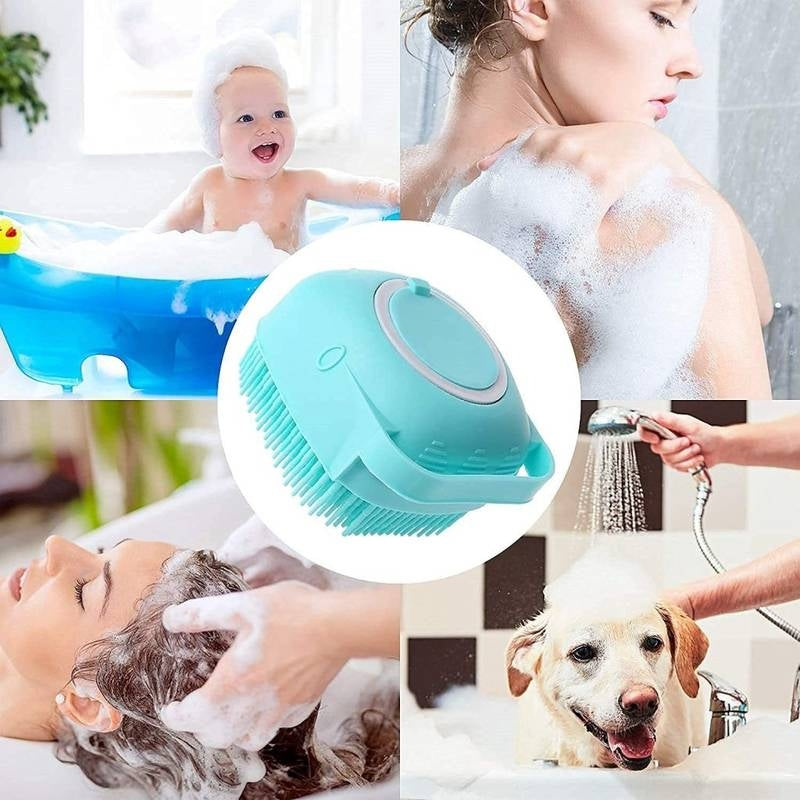 Silicone Shower Bath Brush with Dispenser