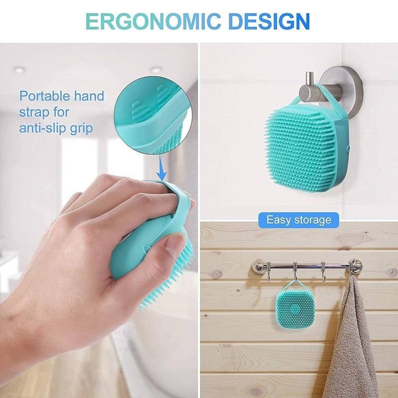 Silicone Shower Bath Brush with Dispenser