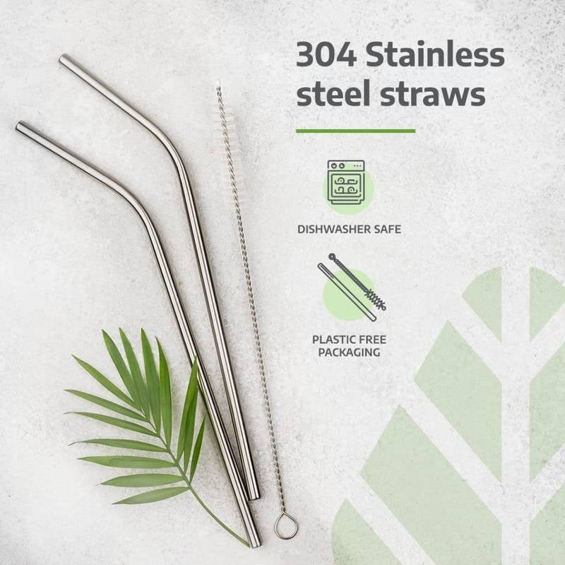 Steel straw Drinking 2 pc